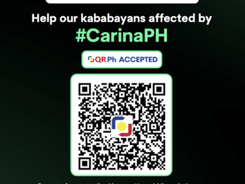 ​The MVP ​Group rolls out fundraising drive, invites the public to scan the QR code above for donations. 