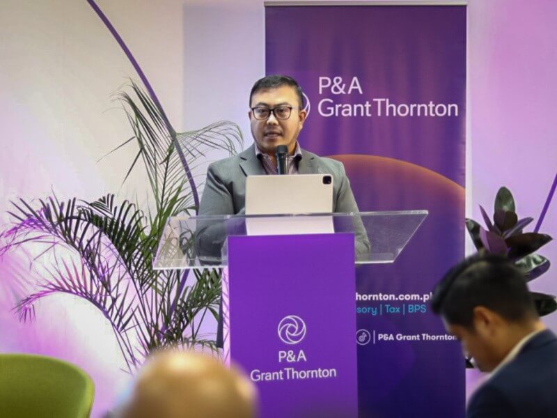At the recent P&A Grant Thornton Economic and Industry Forum, PLDT and Smart Vice President for IT Intelligent Automation Technologies, Branden Dean, shared how the PLDT group leverages AI to understand customer behavior, deliver hyper-personalized services, and take proactive action./ Photo from PLDT Group