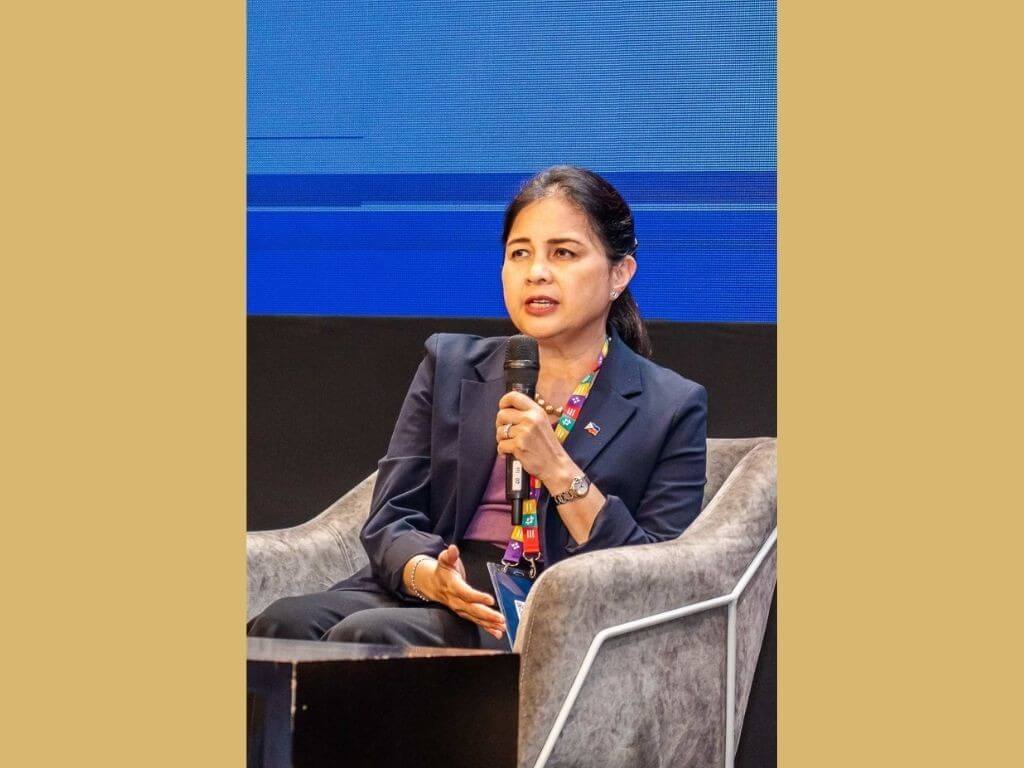 PLDT and Smart chief sustainability officer Melissa Vergel de Dios speaks at the United Nations Global Compact&rsquo;s Forward Faster Now APAC 2026 in Colombo, Sri Lanka. | Contributed photo