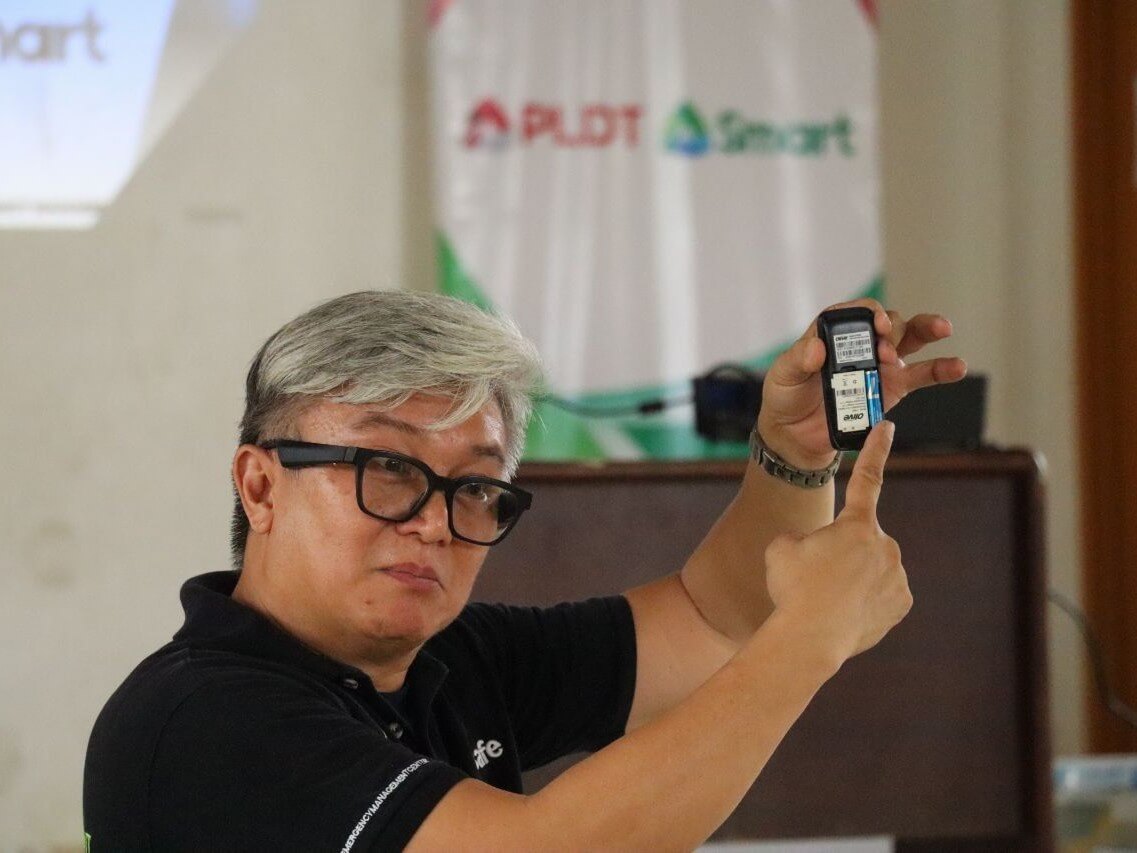 Showcasing an emergency phone.| Contributed photo