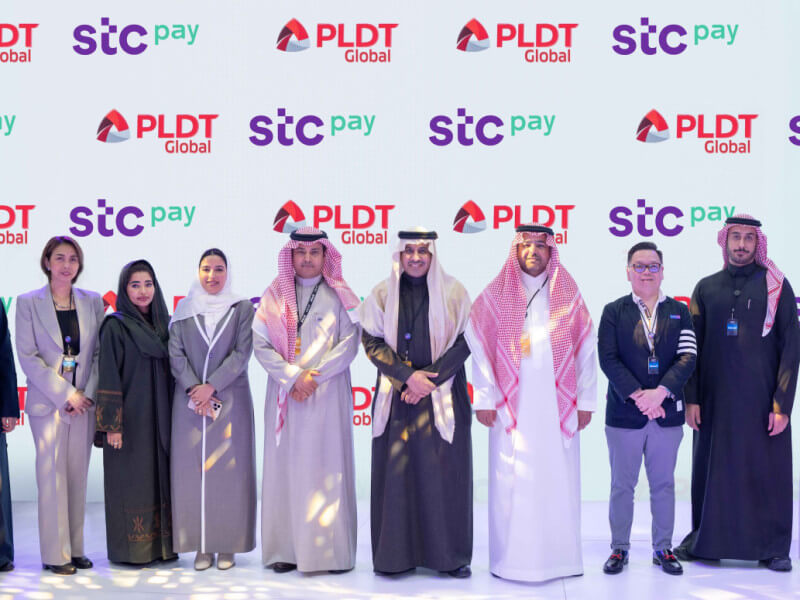 From left: Maher Alrubayan, Global Partnerships & Strategic Alliances expert, stc group; Edith Gomez-Cudiamat, COO of PLDT Global; Shrouq Alhadyan, digital & fintech portfolio GM, stc group; Rasha  Almady, Global Partnerships & Srategic Alliances GM, stc group; Khalid Alosaimi, CEO of stc BH and chair of stc Pay BH; Moaeed Alsaloom, group chief new markets officer of stc Group; Olayan Alwetaid , GCEO of stc Group; Albert Villa-Real, CEO  of PLDT Global; Faisal Alsadhan, new markets partnerships director, stc group; and Abdulaziz Alghamdi, portfolio management VP, stc group./Photo from PLDT 