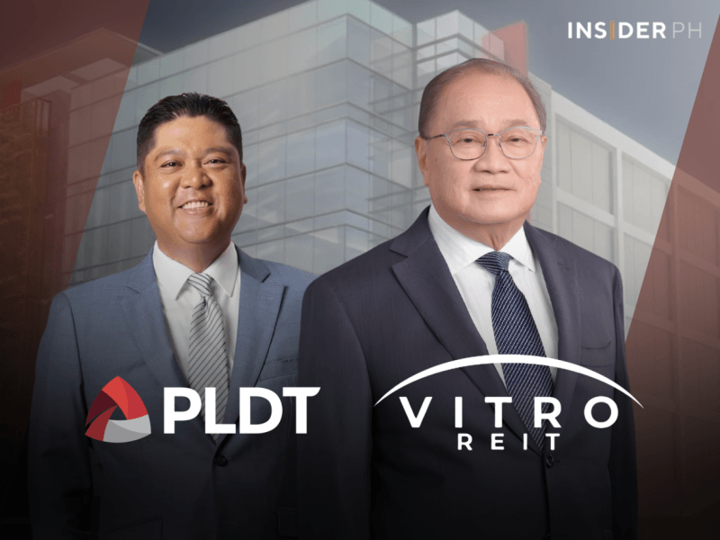 From left: VITRO REIT and ePLDT president and CEO Victor Emmanuel S. Genuino II with PLDT chair and CEO Manuel V. Pangilinan.&nbsp;