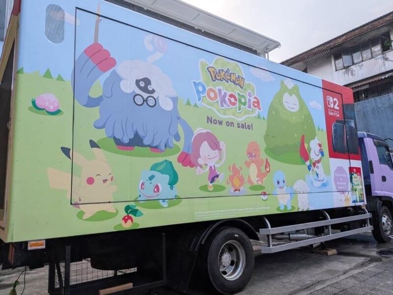 The Pok&eacute;mon Truck will travel across Metro Manila and nearby areas from Oct. 2 through Jan. 24, 2027, bringing &ldquo;Pok&eacute;mon Pokopia&rdquo; gaming stations and activities to selected malls and communities.| Contributed photo