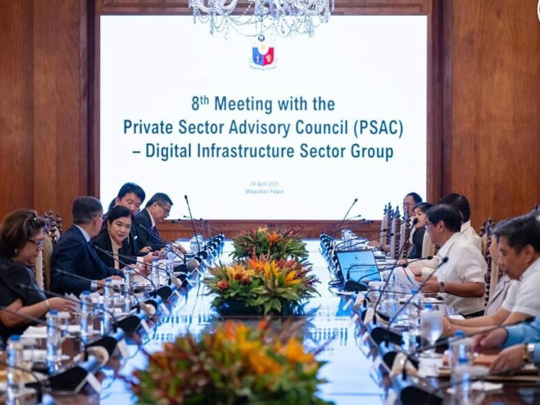 President Marcos meets with members of the Private Sector Advisory Council last Thursday to discuss key proposals on improving public services, boosting cybersecurity, and preparing Filipinos for a tech-driven future through the "Government as a Service" model./Contributed photo