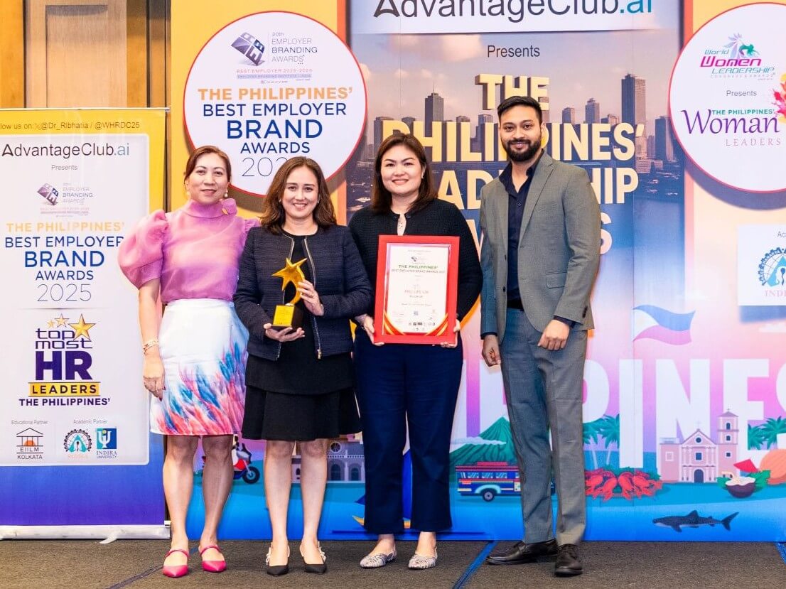 Pru Life UK vice president for talent and organization development Daisy Alvior and assistant vice president - HR business partner Ma. Katrina Mallari accepted the awardfrom the Employer Branding Institute.