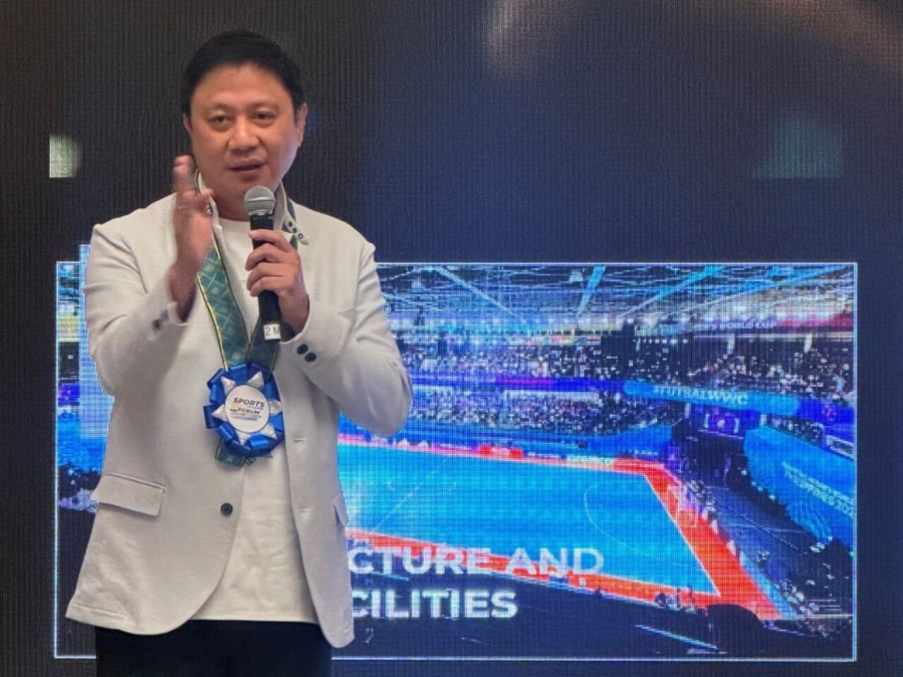 Philippine Sports Commission Chair Patrick Gregorio stress the need for push sports tourism which may just be what the country needs to spur tourism arrivals. Gregorio is keynote speaker during the Sports Tourism Forum at Nustar Resort. | Photo by Connie Fernandez-Brojan