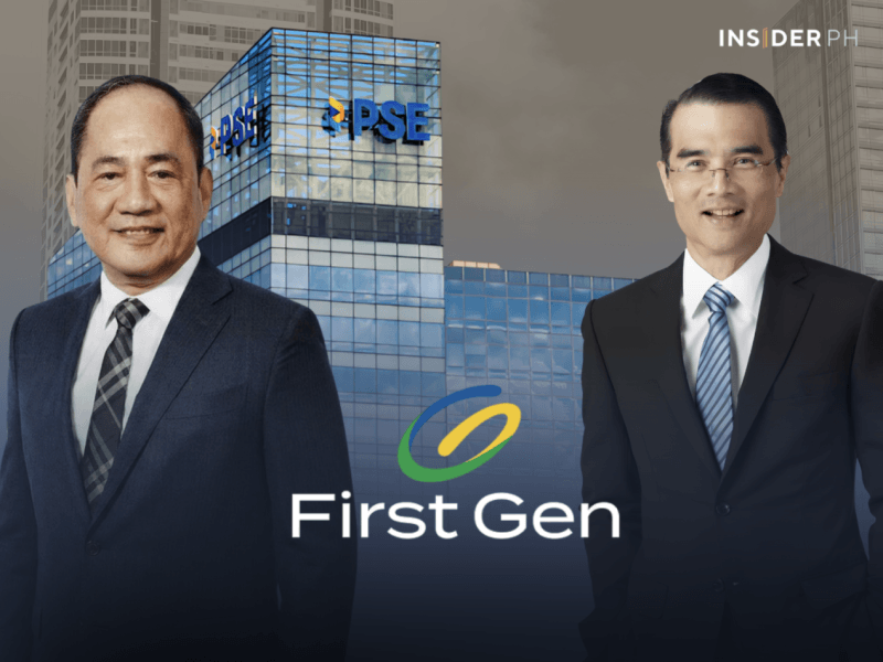 From left: PSE president and CEO Ramon Monzon with First Gen CEO Federico Lopez.&nbsp;