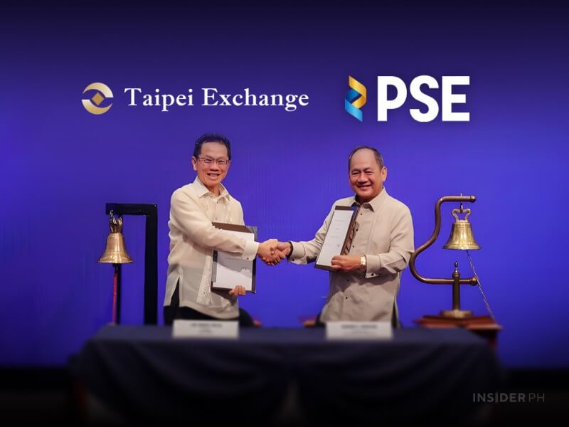  TPEx Chair Li-Chung Chien and PSE President and CEO Ramon S. Monzon at the MOU signing ceremony./Photo from PSE