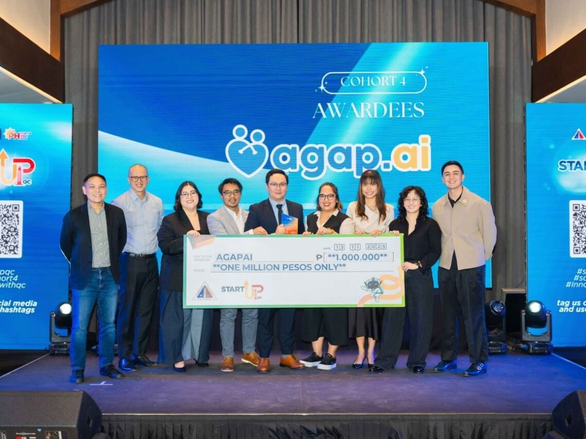 Agap.ai is awarded a million-peso boost at Startup QC Demo Day, advancing its work in parent-focused developmental screening. | Contributed photo