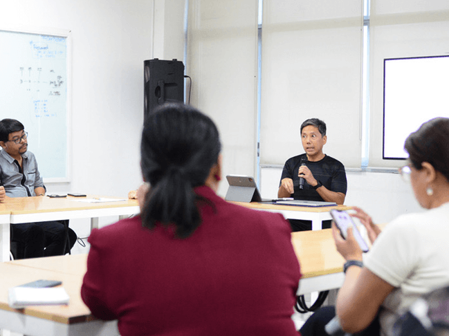 Creative Economy Council of the Philippines president Paolo Mercado meets with the technical working group to explore ways to strengthen Dumaguete City’s bid for UNESCO Creative Cities Network (UCCN) recognition as a Creative City of Literature./ Contributed photo