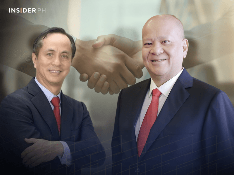 Eugenio &ldquo;Gabby&rdquo; Lopez III with Ramon S. Ang.&nbsp;