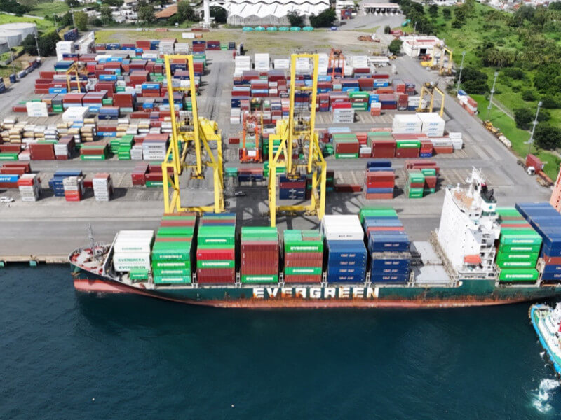 MCT in Cagayan de Oro welcomes MV Ever Core on its first call, launching a new Evergreen and Wan Hai Lines service./Photo from ICTSI 