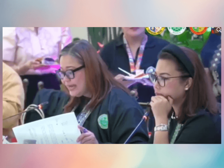 Jennifer Breta&ntilde;a, Central Visayas regional director of the Department of Economy, Planning, and Development (DEPDev), &nbsp;reads the proposal to ask President Marcos Jr. to declare a state of power emergency in Cebu and Bohol in the wake of power instability in the Visayas grid during the full council meeting of the Regional Development Council in Central Visayas on Sept. 30. &nbsp;Beside her is Cebu Gov. Pamela Baricuatro, RDC-7 chair.| Contributed photo