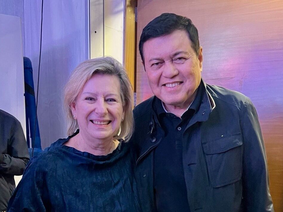 Villar Group chair Manny Villar with Origińe Chef Alexandra Cacho | Contributed photo