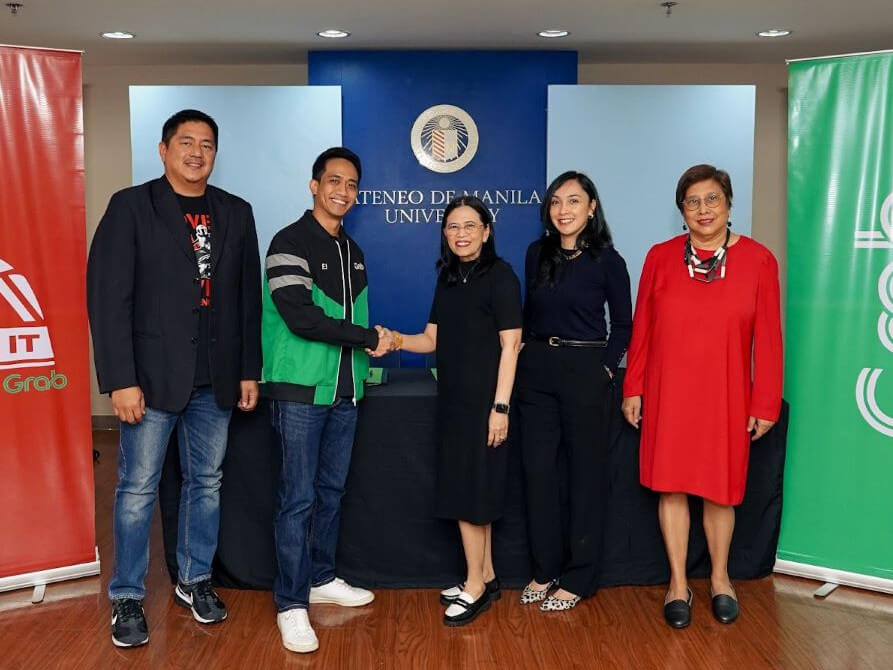  [L-R] MOVE IT GM Wayne Jacinto, Grab Philippines director for mobility EJ Dela Vega, Ateneo Finance vice president Eloisa D. Balmoris, Ateneo Bulatao Center for Psychological Services director for research Maria Lourdes Mesa, and head research proponent Dr. Maria Isabel E. Melgar./ Contributed photo