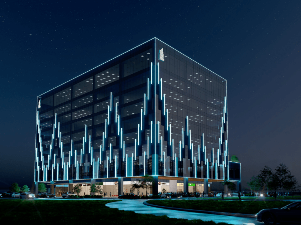 Artist&rsquo;s perspective. Cybergate Victoria introduces a striking new presence to Davao City&rsquo;s night skyline: a premium, accessible, future ready and sustainable office development by Robinsons Offices that blends contemporary design with local inspiration to support dynamic and evolving workplaces. | Contributed photo