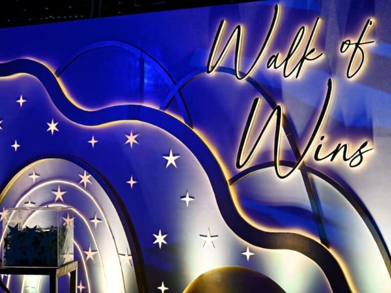  Walk of Wins (W.O.W.), an interactive installation encouraging visitors to write their personal wins on glow-in-the-dark stars, was unveiled during the Nov. 14 ceremony. | Contributed photo