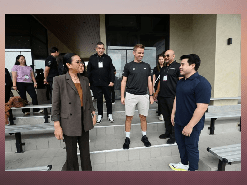 Conversations shaping the future of the sport. Collin Johns exchanges ideas with Robinsons Land leaders on building a world-class home for pickleball in the Philippines.| Contributed photo