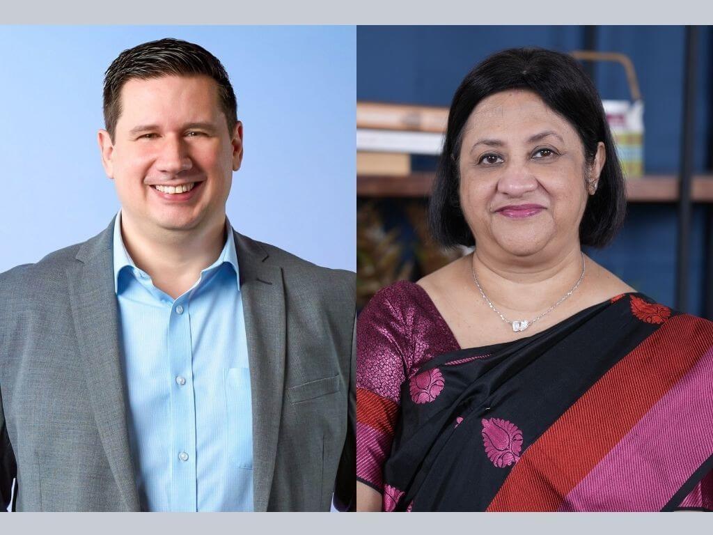 Gavin Barfield, ASEAN chief technology officer and vice president of Solution Engineering of Salesforce and Arundhati Battacharya, president and CEO of Salesforce South Asia | Contributed photos