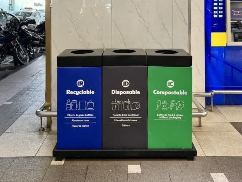 SM is installing labelled waste bins to boost waste segregation efforts. -Photo from SM Retail 