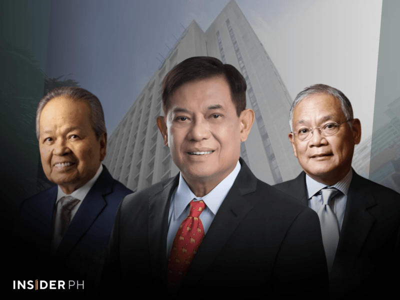 From left: Former chief justice and GMA independent director Artemio Panganiban, SEC chair Francis Ed. Lim and former BSP governor and GMA independent director Jaime Laya.&nbsp;