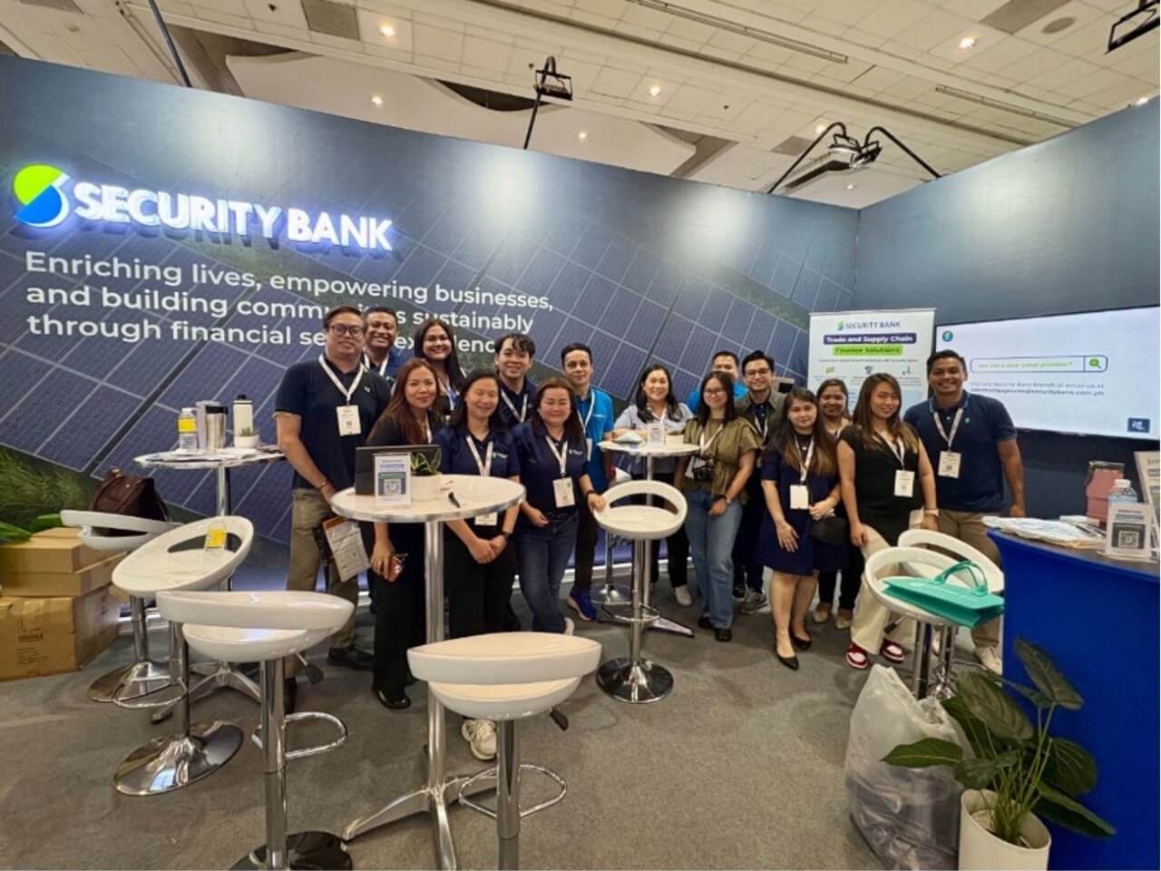 Security Bank participated in the Solar and Storage Live event at SMX Convention Center on May 20, 2025. As the only financial institution at the event, the Bank showcased its sustainable finance initiatives and products. | Contributed photo