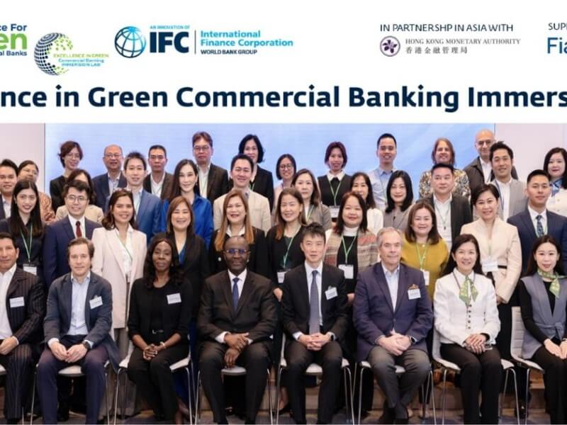 The Bank was represented by Piluchi De Guzman, EVP and chief risk officer; Pamela Edejer, FVP and trade financing head; Anne Eugenio, SAVP and sustainable finance lead; Frances Arjohn Belen, SM and sustainability impact and analytics manager; and Kathrine Jeanne Valente, trade and supply chain finance Head, at the Excellence in Green Commercial Banking Immersion Lab in Hong Kong in March 2025./ Photo from Security Bank (Click on the photo to view full image)