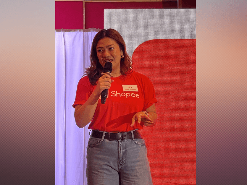Ley Laksamana of &nbsp;Shopee PH corporate communications shares how small businesses in the Visayas and Mindanao have been increasing their market reach nationwide through the online e-commerce platform.| Photo by Connie Fernandez-Brojan
