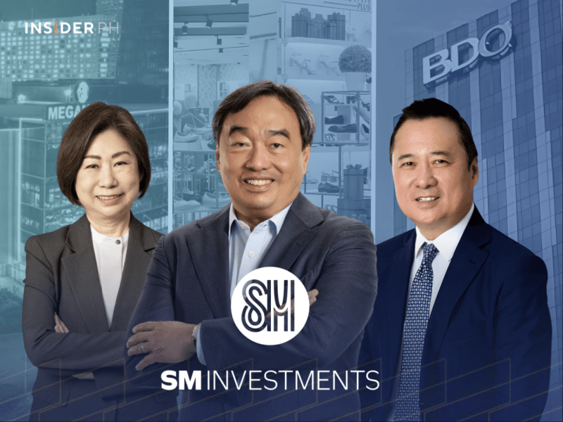 From left: SM vice-chair Teresita Sy-Coson, SM CEO Frederic C. DyBuncio and SM vice-chair Henry Sy Jr.&nbsp;