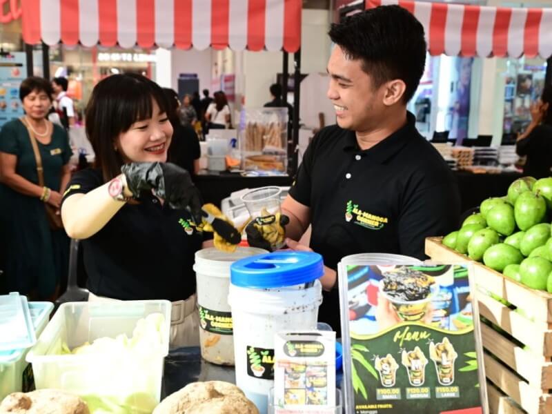 Young entrepreneurs are making their mark in the SM for MSMEs program—including Ala-Mangga Corner owners Wendell Zulaybar and Anna Marie Malatumbaga, who represent the next generation of business leaders./ Contributed photo