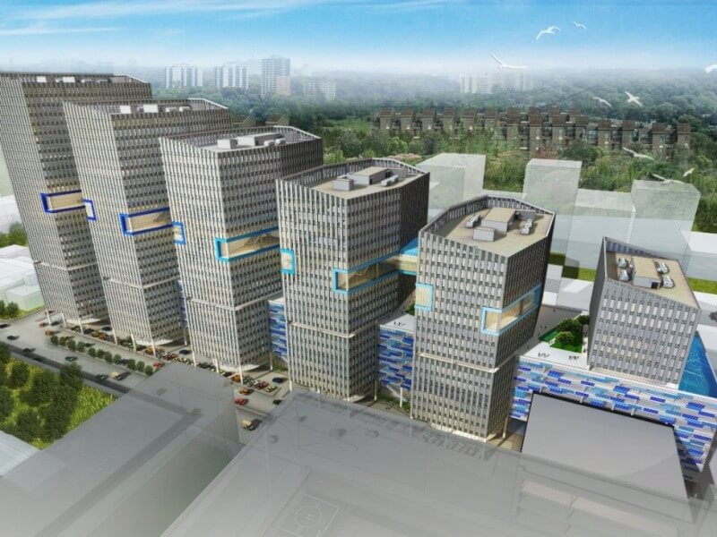 An artist&rsquo;s perspective of North Tower 3, the newest PEZA-accredited office tower within the SM North EDSA Complex inQuezon City. | Contributed photo