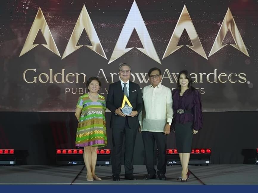 SM Prime Holdings Inc. received the Five Golden Arrow Award from the Institute of Corporate Directors  at the ASEAN Corporate Governance Scorecard Golden Arrow Recognition held last Oct. 23, 2025 at the Okada Manila Hotel. From left: ICD chair  Benedicta Du-Baladad; SM Prime independent director J. Carlitos G. Cruz; SEC Chair and CEO Francis Lim; and ICD vice chair Ida Ceniza-Tiongson. | ​Contributed photo