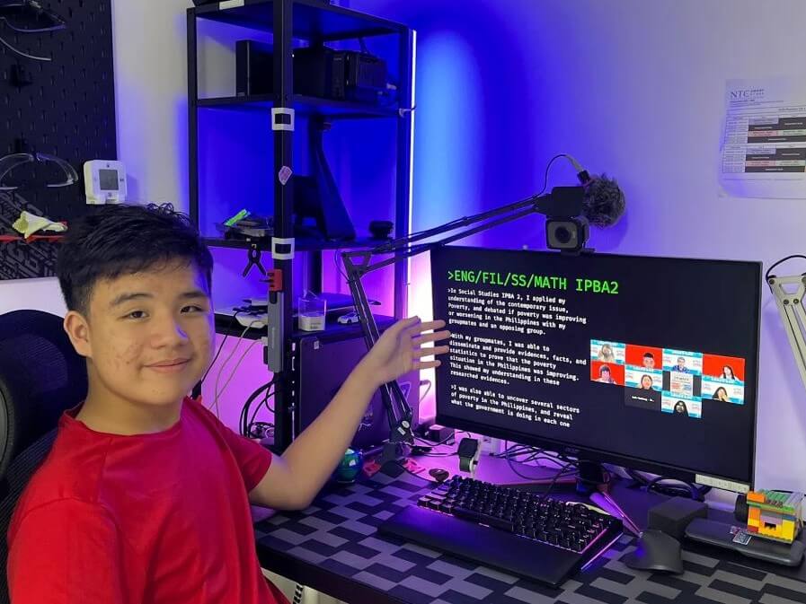 Dave in a SmartClass learning session. With the combination of flexible scheduling and customizable curriculum, the program can adjust based on the learner's preferences./Contributed photo