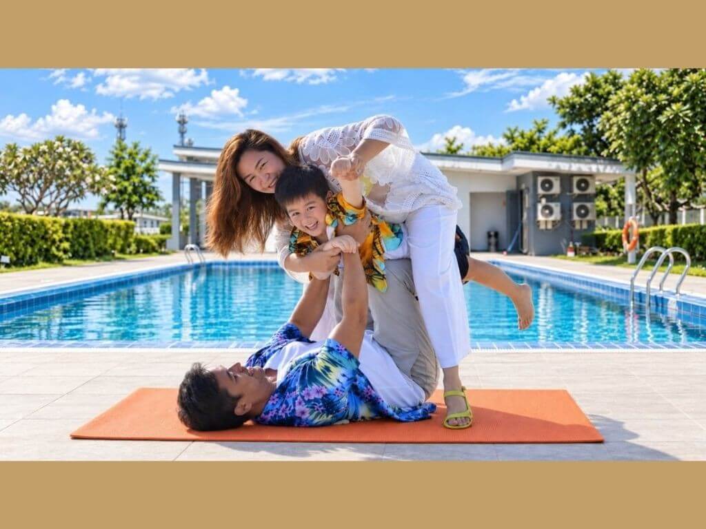 Cheerful Homes homeowners Andrew and Aiko Amante with their son | Contributed photo