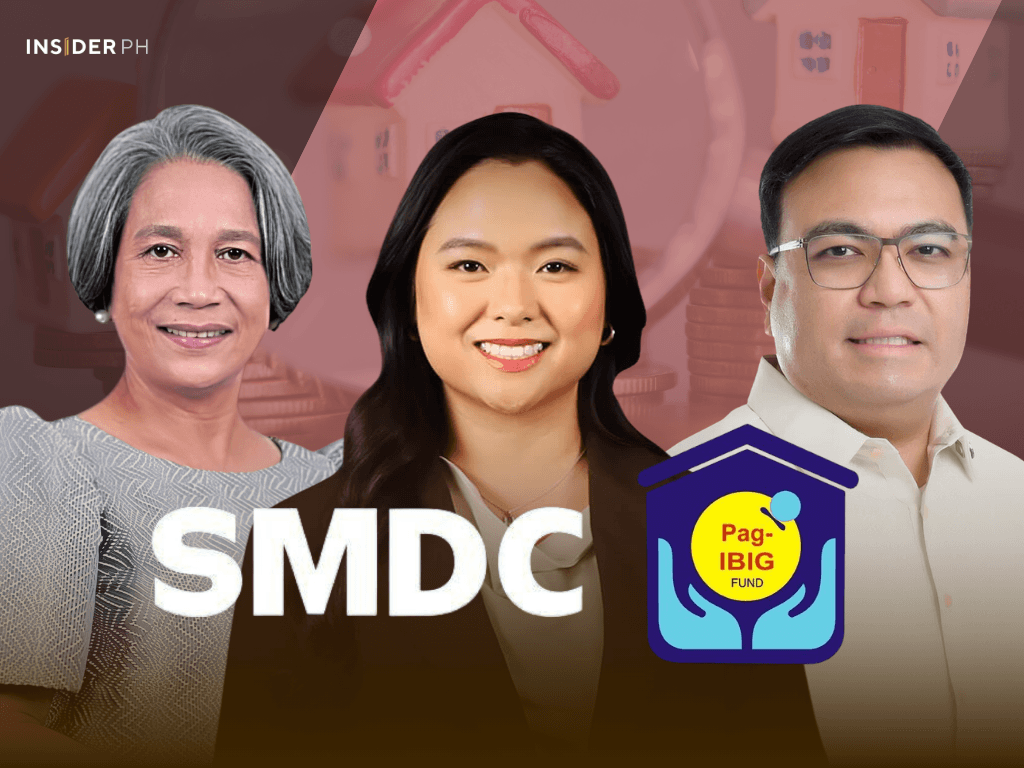 Marilene C. Acosta, Pag-IBIG Fund chief executive officer; Jessica Sy, SMDC vice president and head of design, innovation and strategy, and DHSUD Secretary Jose Ramon P. Aliling&nbsp;