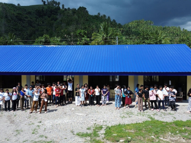 This is the newly-built classroom in Punong Grande National High School in Banga./Photo from Belle 