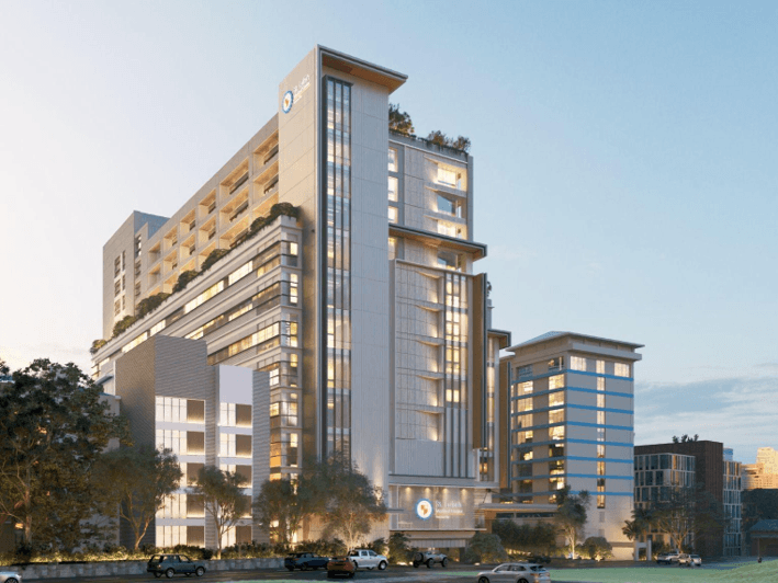 The North Hospital Building, a 13-story building located beside the St. Luke&rsquo;s College of Medicine. | Contributed photo