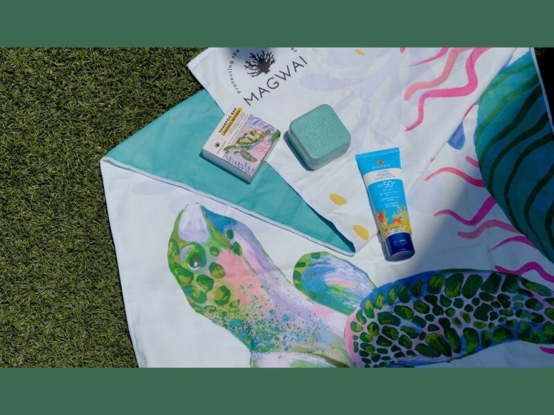 Eco-friendly products from MAGWAI, including reef-safe sunscreen, plastic-free shampoo bars, and sustainable towels, are reaching more consumers through TikTok Shop’s Asean SOAR Together Program.