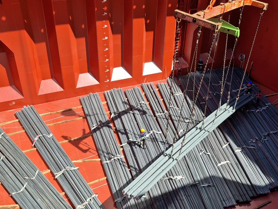 ​Steel shipment to Canada for an ongoing subway project in Vancouver./ Contributed photo