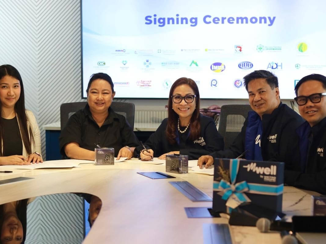 mWell CEO Chaye Cabal-Revilla (center) wants to leverage the reach of the company's healthcare app to funnel its users to the extensive hospital network of parent firm Metro Pacific./Contributed Photo