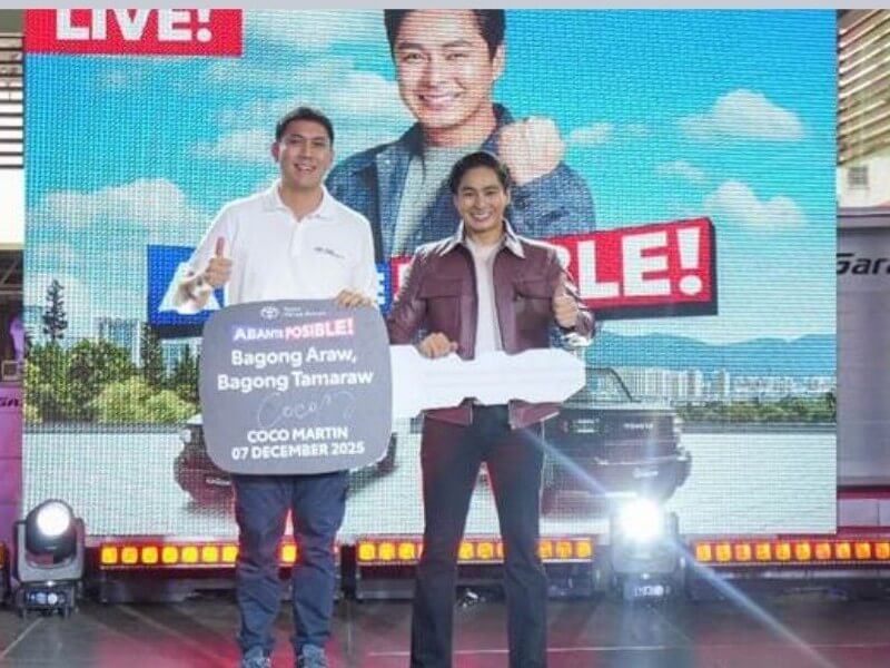 TMR president Cosco Oben poses for a photo with Coco Martin. | Contributed photo