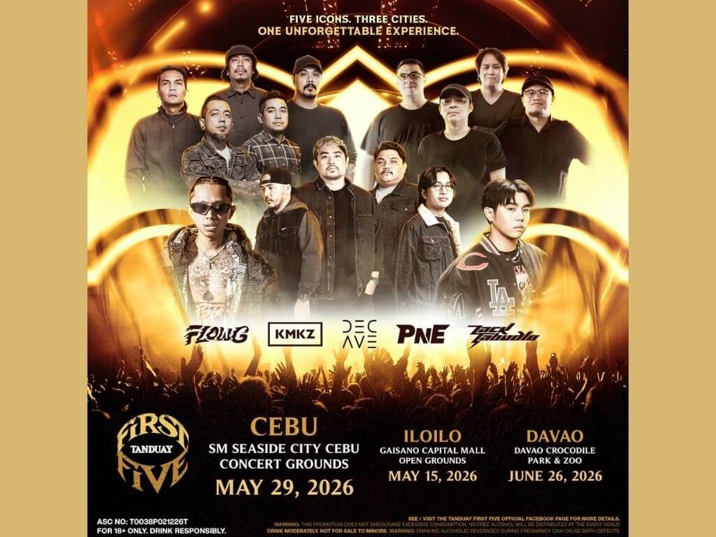 Tanduay First Five gathers five of the biggest names in the Philippine music scene today for the return of the highly anticipated music celebration. | Contributed photo
