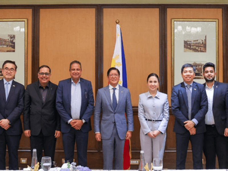 From L: Acting Secretary Dave Gomez, PCO; Secretary Ralph Recto, DOF; Secretary Ma. Theresa Lazaro, DFA; Secretary Frederick Go, SAPIEA; Sudhir Loomba, VP-corporate strategy, iSON Group; Vivek Gupta, chair, iSON Group; President Ferdinand R. Marcos Jr.; Secretary Ma. Cristina A. Roque, DTI; Secretary Henry Rhoel Aguda, DICT; Sarthak Gupta, General Manager-Strategy and Investment, iSON Group; Rahul Singh, country manager, iSON Group; Ambassador Josel F. Ignacio, Embassy of the Republic of the Philippines, New Delhi, India; Commercial Counsellor Jollan Llaneza, PTIC Jakarta/Delhi; Undersecretary Sarah Maria Sison, DICT./ Contributed photo  (Click the photo to view full image)