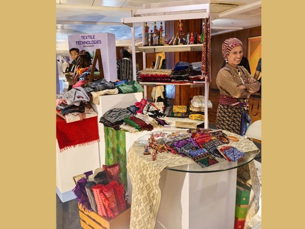 Evelinda Otong, founder of Tuwas Yakan in Zamboanga City, said weaving remains a living industry that preserves cultural history while advancing inclusive growth, particularly for women. | Photo by Vanessa Hidalgo