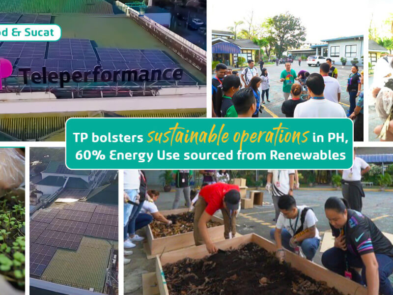 TP marks its commitment to expanding its renewable energy initiatives with a milestone achievement reporting over 60 percent of its total energy usage coming from renewable sources./ Photo from TP Philippines (Click on the photo to view full image)