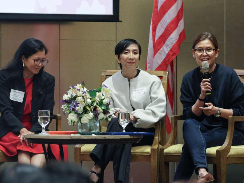 TP Women chair and EVP Toni Tompar (right) and women leaders from business and government engage in thought-provoking conversations to advance greater inclusivity in the public and private sectors./ Contributed photo