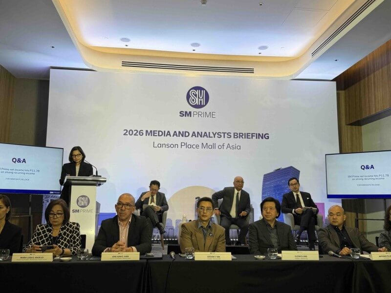 Speculation over a BTS concert at the SMDC Festival Grounds next year resurfaced during a business press conference on April 28, 2026./Photo by Miguel R. Camus&nbsp;