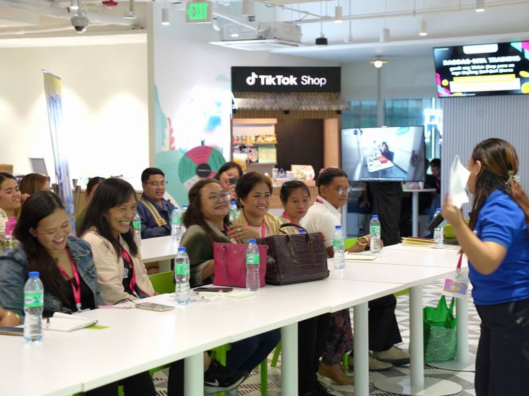 Sari-sari store owners from the Hapinoy network attend a TikTok Shop community training session on content creation,  affiliate marketing, and livestream selling. /Contributed photo