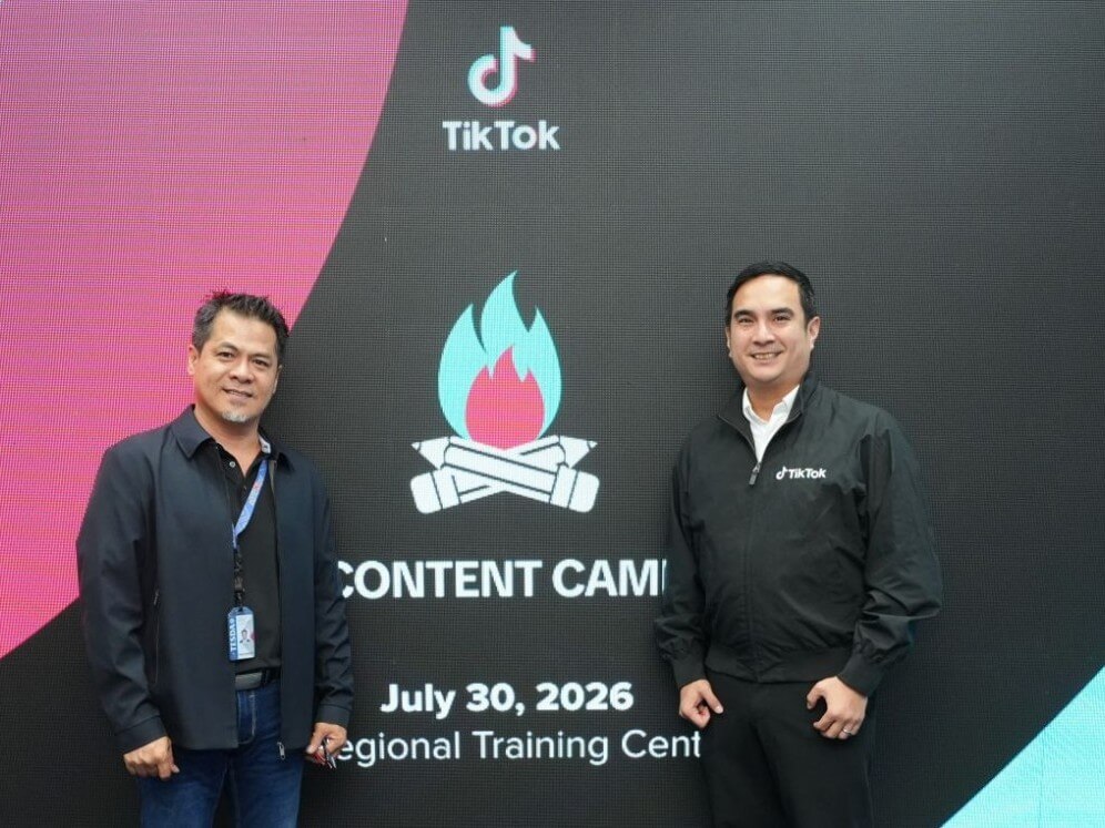 TikTok has collaborated with the Technical Education and Skills Development Authority (TESDA) - National Capital Region (NCR) for a special edition of TikTok Content Camp, empowering aspiring entrepreneurs, job seekers, and individuals with digital skills to explore more income opportunities. From left: Jerry Taroy, TESDA specialist and Yves Gonzalez, head of public policy for the Philippines at TikTok. | Contributed photo