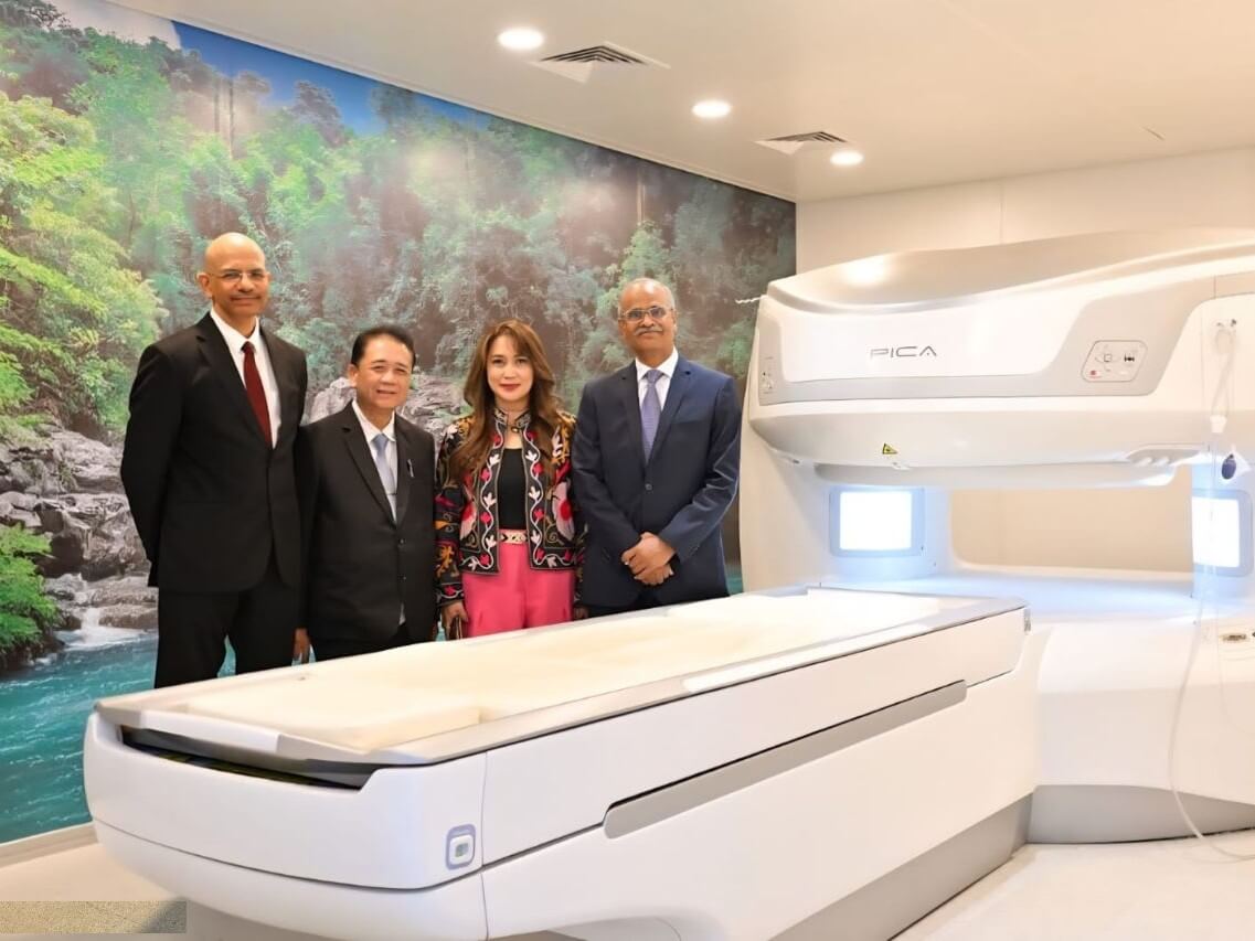 H.E. Ambassador Harsh Kumar Jain (right) joins Time Medical Philippines CEO Joyce Socao and Director Dr. Bu Castro beside the newly inaugurated PICA Open MRI &mdash; the company&rsquo;s first Philippine installation and the first &ldquo;Make-in-India&rdquo; MRI from Andhra Pradesh MedTech Zone exported outside India &mdash; marking strengthened India-Philippines healthcare ties and the rollout of advanced imaging with HIPAA-compliant Teleradiology and Open PACS by DigiHealth Specialists. | Contributed photo